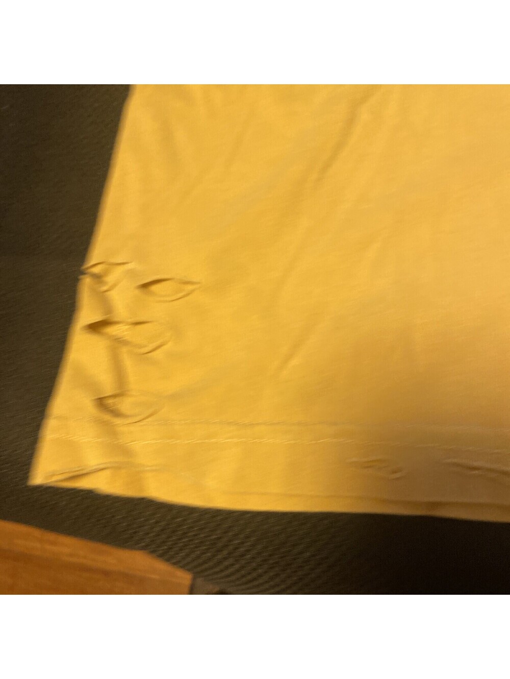 Goodie Two Sleeves Woodstock ‘69 T shirt distressed Size S Yellow - Picture 8 of 9